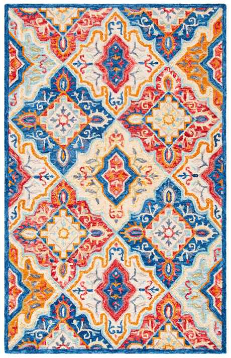 Safavieh Aspen 4'-0" x 6'-0" Rug in Blue / Rust