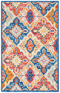 Safavieh Aspen 4'-0" x 6'-0" Rug in Blue / Rust