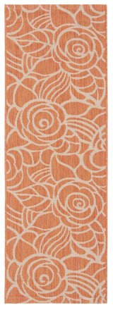 Safavieh Courtyard 2'-3" x 6'-7" Rug in Rust / Sand