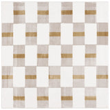 Safavieh Groove 6'-7" x 6'-7" Rug in Ivory / Gold