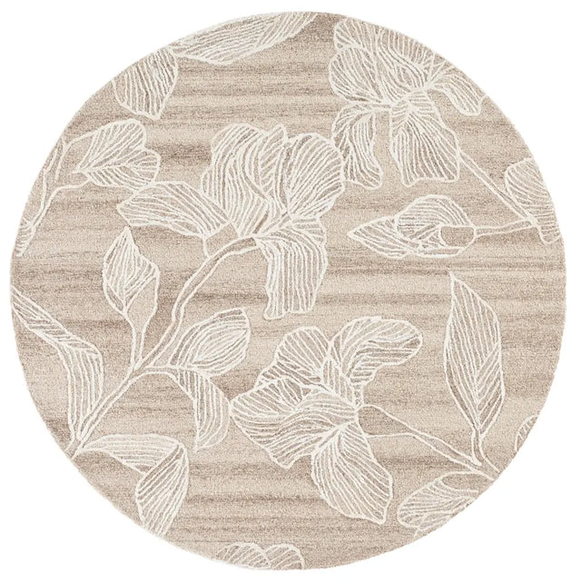 Safavieh Glamour 6'-0" x 6'-0" Rug in Beige / Ivory