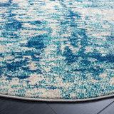 Safavieh Madison 5'-0" x 5'-0" Rug in Ivory / Turquoise
