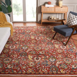 Safavieh Kashan 8'-0" x 10'-0" Rug in Rust / Ivory