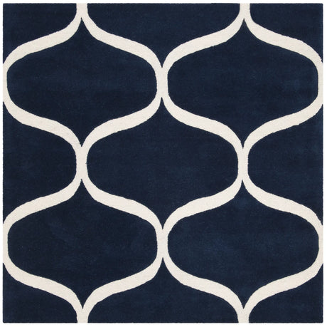 Safavieh Cambridge 6'-0" x 6'-0" Rug in Dark Blue / Ivory