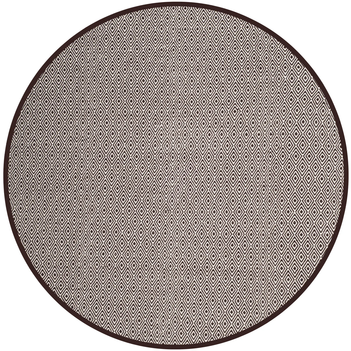 Safavieh Montauk 6'-0" x 6'-0" Rug in Ivory / Chocolate