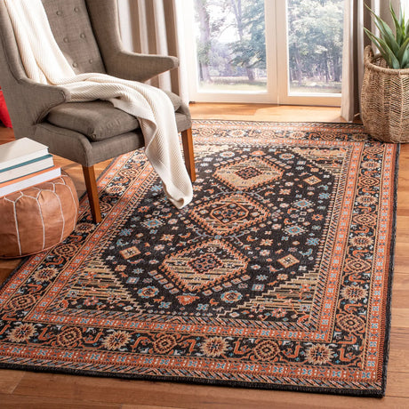 Safavieh Classic Vintage 5'-0" x 8'-0" Rug in Black / Rust