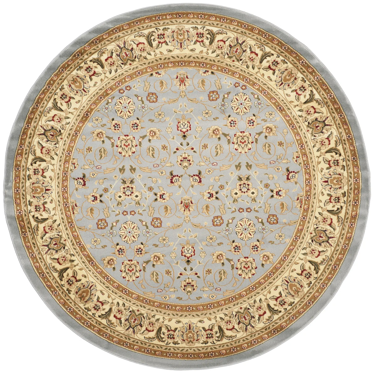Safavieh Lyndhurst 6'-0" x 6'-0" Rug in Light Blue / Ivory