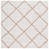 Safavieh Courtyard 6'-7" x 6'-7" Rug in Ivory / Brown