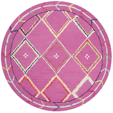 Safavieh Bellagio 5'-0" x 5'-0" Rug in Fuchsia / Multi