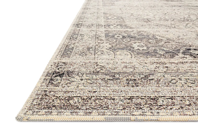 Loloi Mika Mik-12 Stone / Ivory Rugs - rug corner