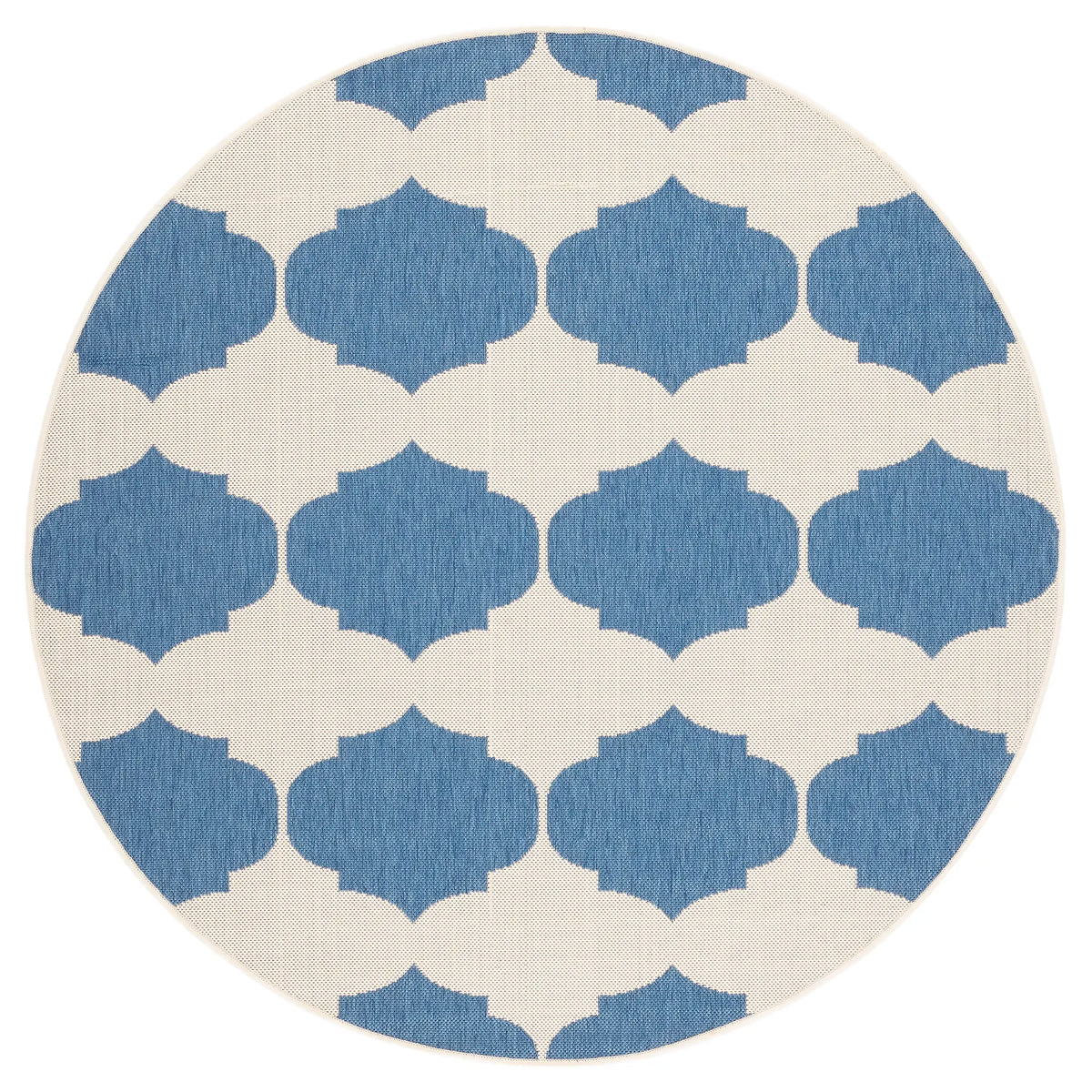Safavieh Courtyard 5'-3" x 5'-3" Rug in Beige / Blue