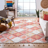 Safavieh Saffron 8'-0" x 10'-0" Rug in Rust / Ivory