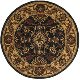 Safavieh Golden Jaipur 3'-6" x 3'-6" Rug in Black / Gold