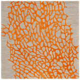 Safavieh Blossom 6'-0" x 6'-0" Rug in Grey / Orange
