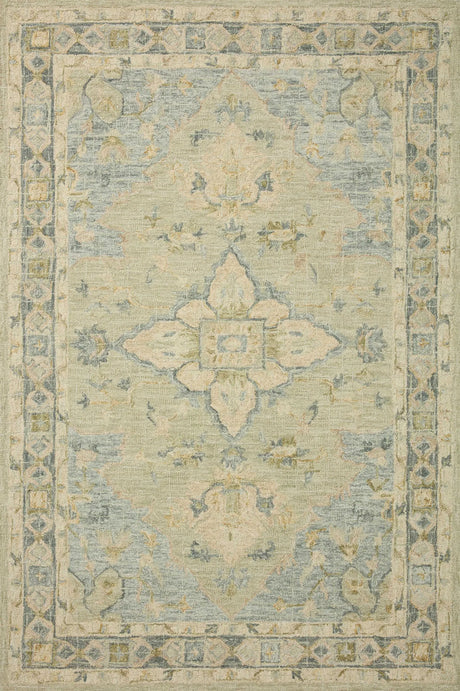Loloi Julian Ji-07 Seafoam Green / Spa Rugs - main flat