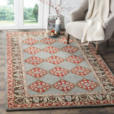 Safavieh Heritage 5'-0" x 8'-0" Rug in Blue / Charcoal