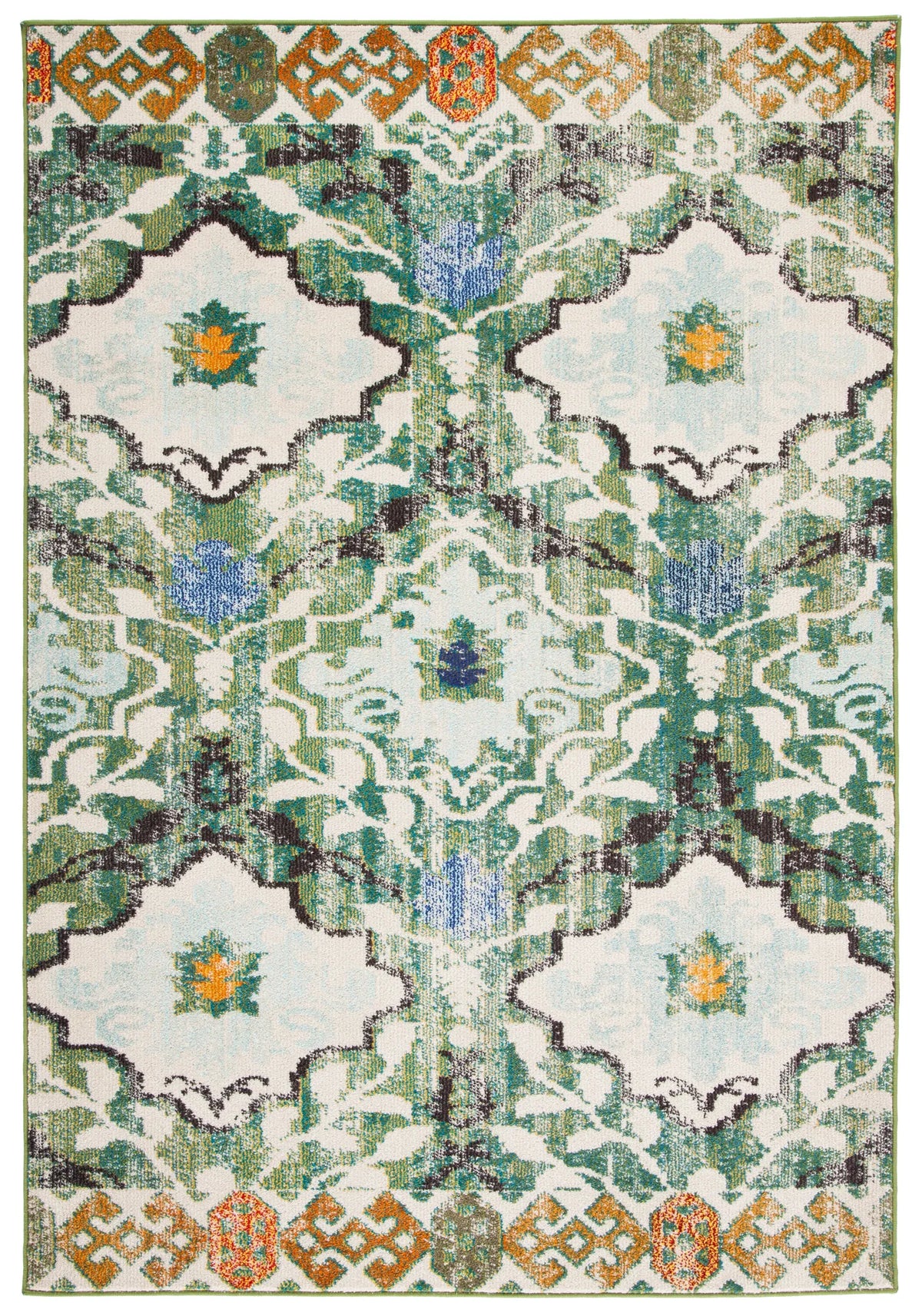 Safavieh Madison 4'-0" x 6'-0" Rug in Green / Ivory
