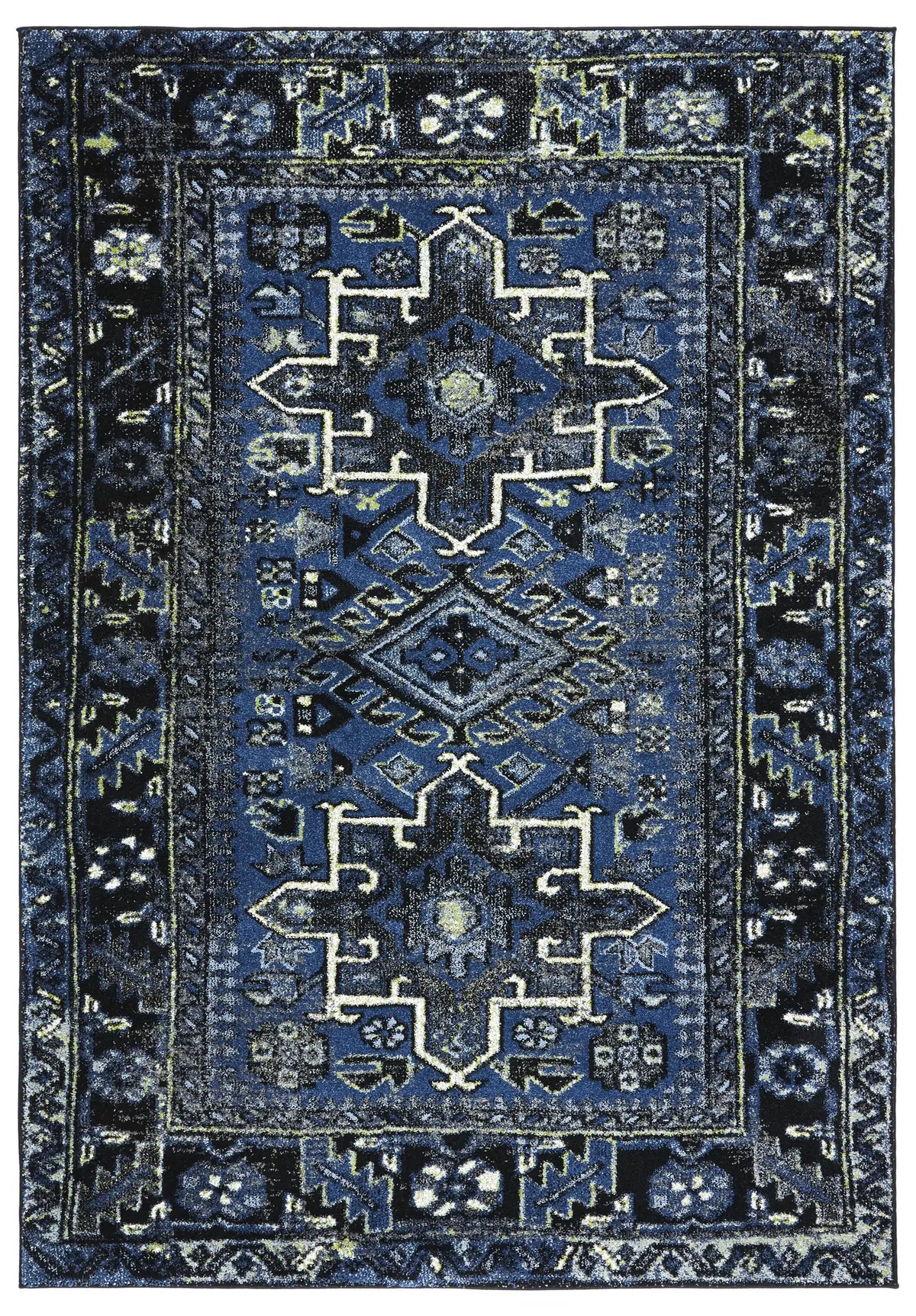 Safavieh Vintage Hamadan 4'-0" x 6'-0" Rug in Blue / Grey