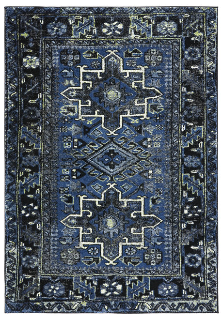 Safavieh Vintage Hamadan 4'-0" x 6'-0" Rug in Blue / Grey