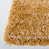 Safavieh Hudson Shag 4'-0" x 6'-0" Rug in Gold / Ivory