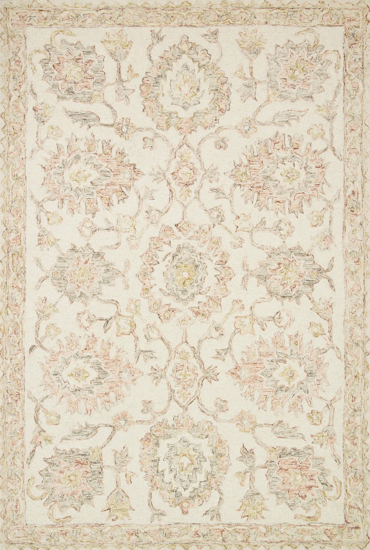 Loloi Norabel Nor-04 Ivory/Blush Rugs - main flat