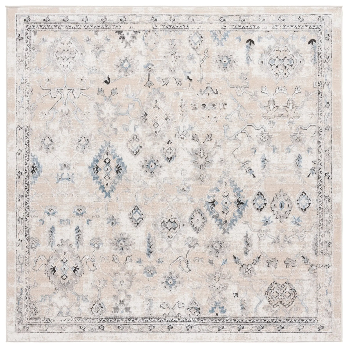 Safavieh Quincy 6'-7" x 6'-7" Rug in Ivory / Beige