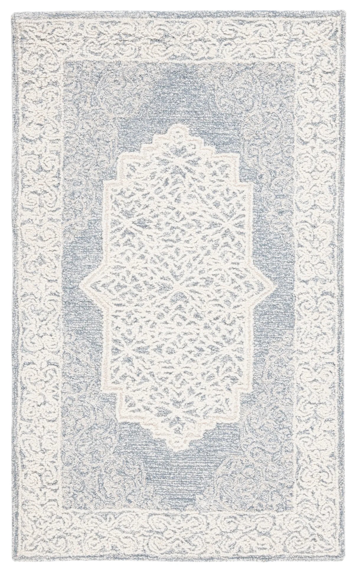 Safavieh Abstract 3'-0" x 5'-0" Rug in Ivory / Blue