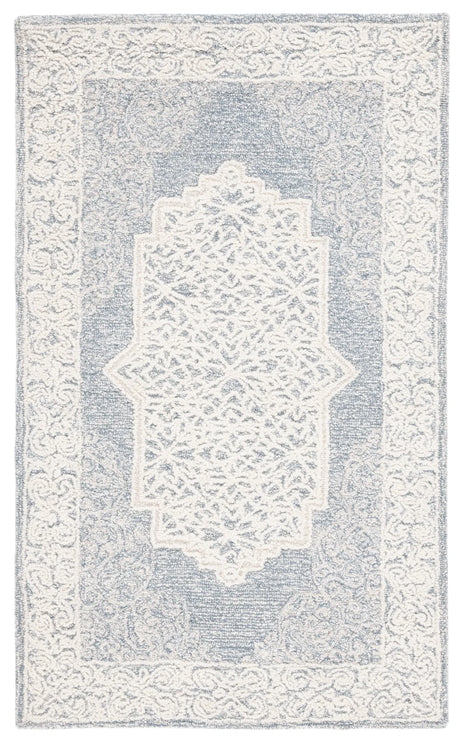 Safavieh Abstract 3'-0" x 5'-0" Rug in Ivory / Blue