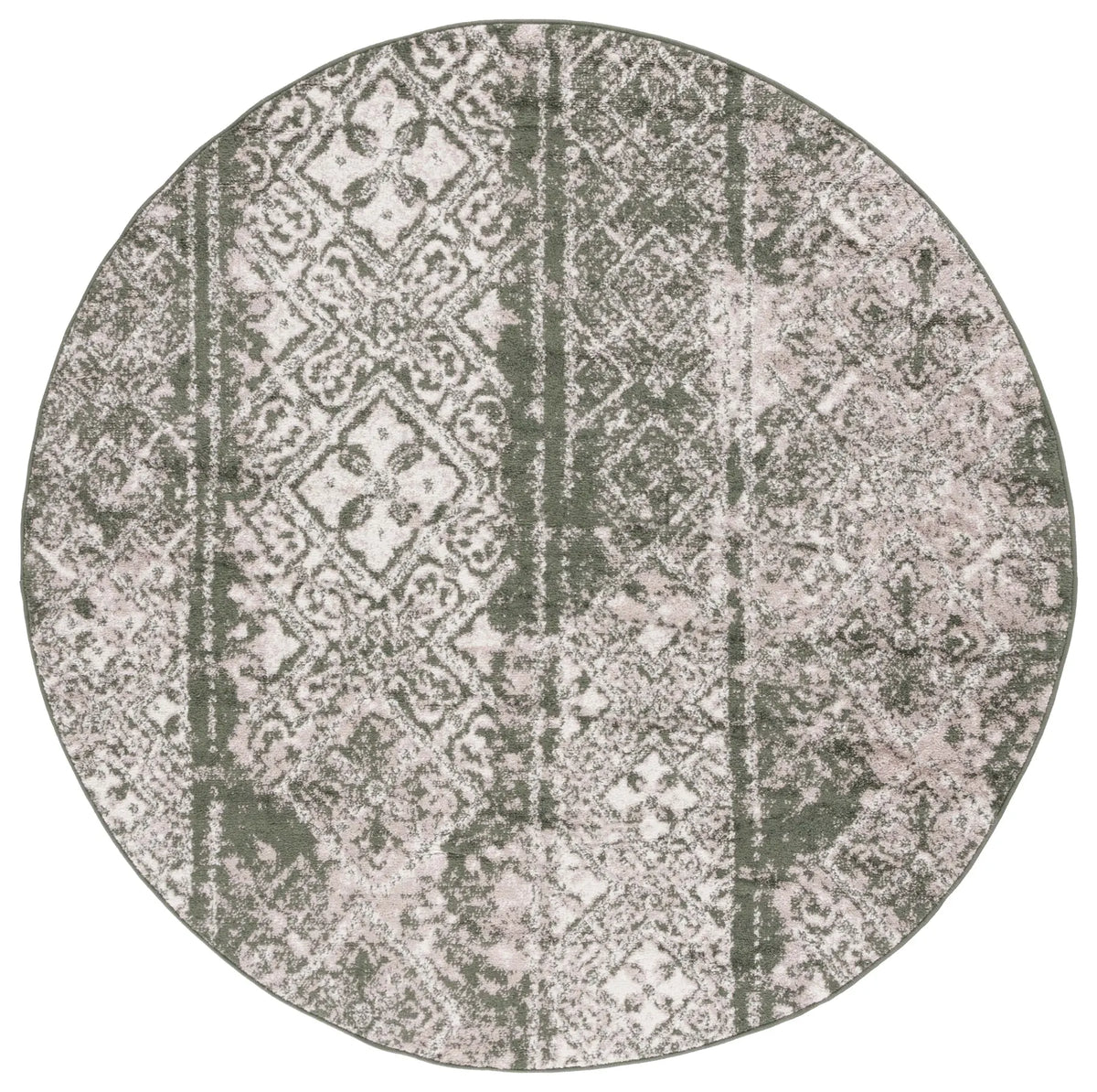 Safavieh Adirondack 6'-0" x 6'-0" Rug in Dark Green / Ivory