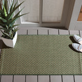 Safavieh Courtyard 2'-0" x 3'-7" Rug in Dark Green / Beige
