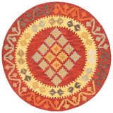 Safavieh Aspen 7'-0" x 7'-0" Rug in Red / Gold