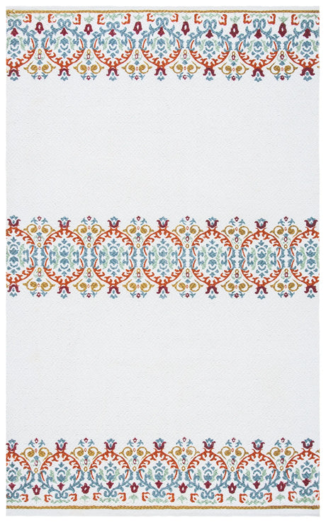 Safavieh Cedar Brook 4'-0" x 6'-0" Rug in Ivory / Orange