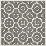 Safavieh Chatham 5'-0" x 5'-0" Rug in Dark Grey / Ivory