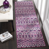 Safavieh Madison 2'-3" x 8'-0" Rug in Fuchsia / Navy