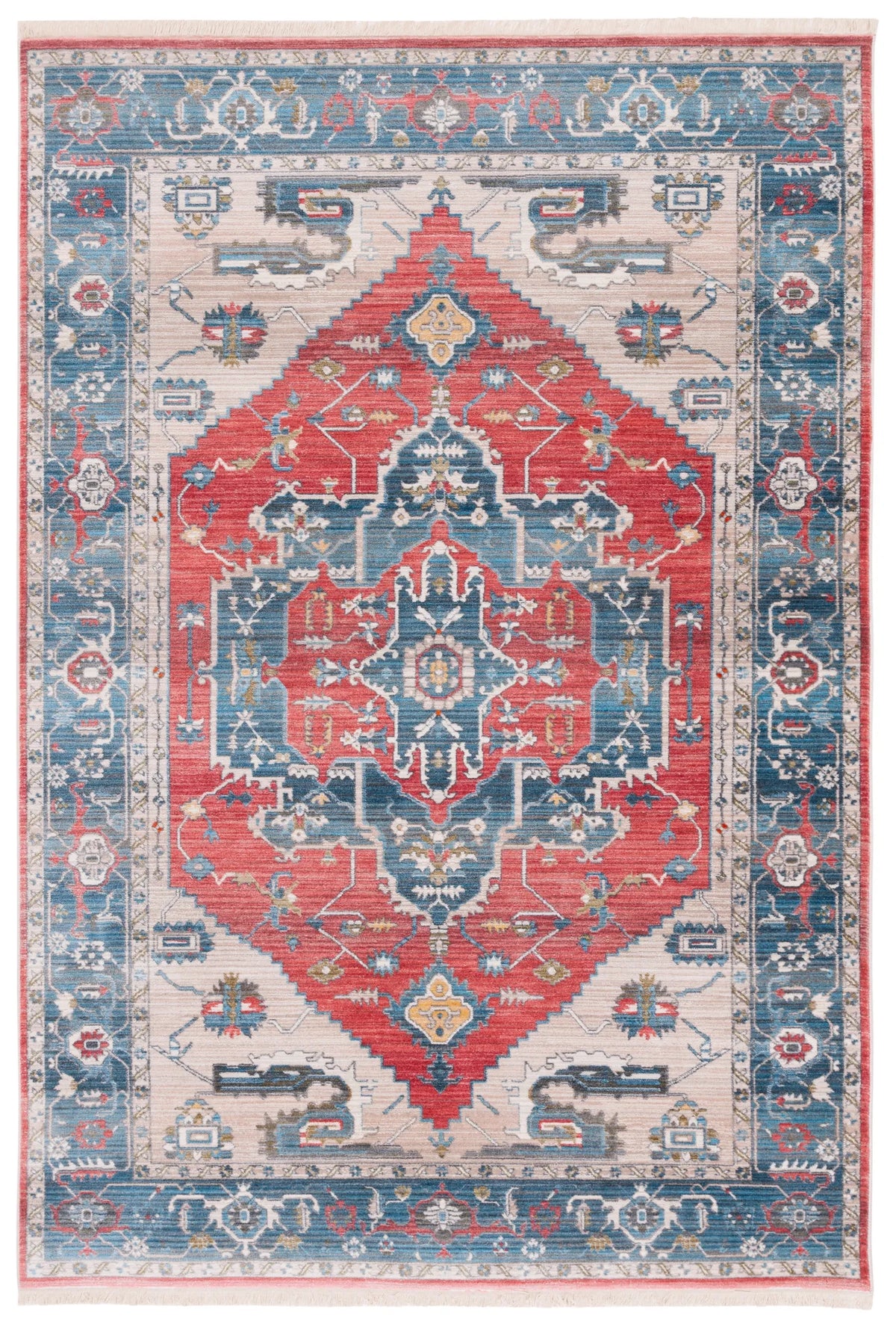 Safavieh Vintage Persian 4'-0" x 6'-0" Rug in Red / Blue