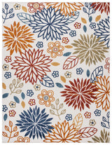 Safavieh Cabana 10'-0" x 14'-0" Rug in Creme / Red