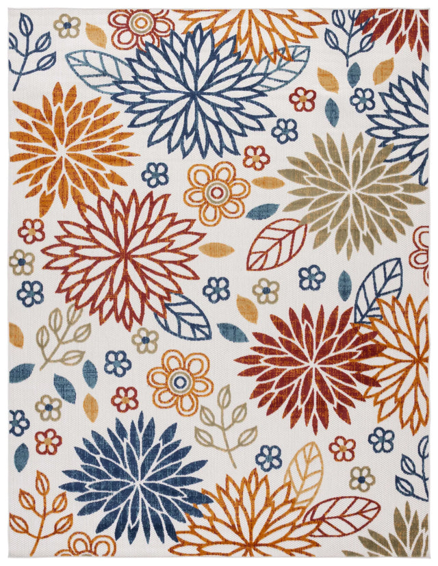 Safavieh Cabana 10'-0" x 14'-0" Rug in Creme / Red