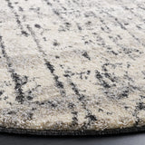 Safavieh Retro 6'-0" x 6'-0" Rug in Black / Light Grey