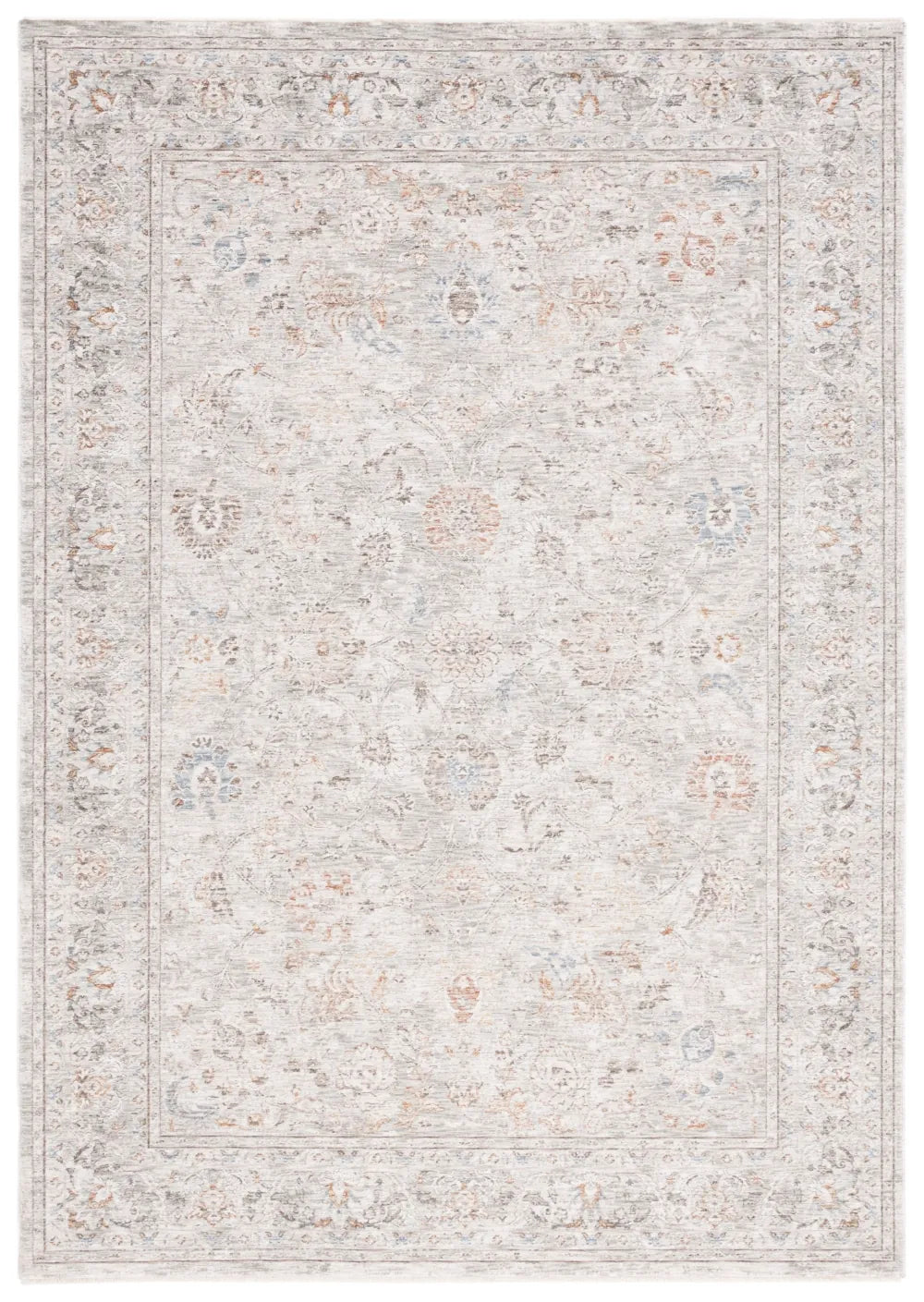 Safavieh Mason 100 8'-0" x 10'-0" Rug in Grey / Ivory Rust
