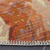 Safavieh Barbados 500 5'-3" x 5'-3" Rug in Gold / Blue
