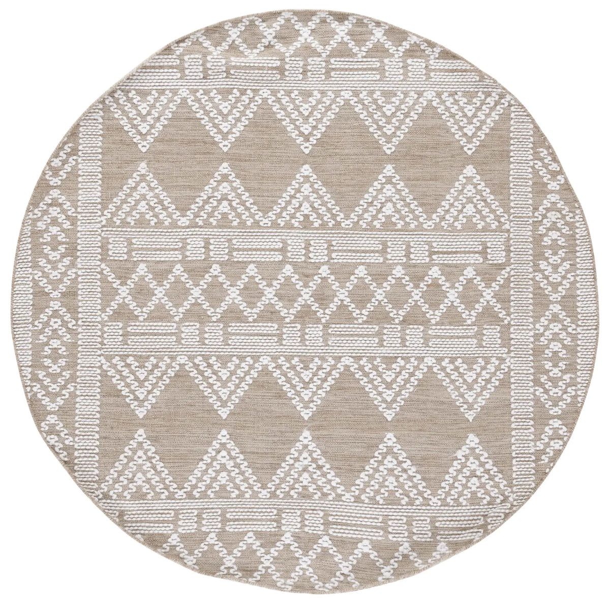 Safavieh Kilim 6'-0" x 6'-0" Rug in Beige / Ivory