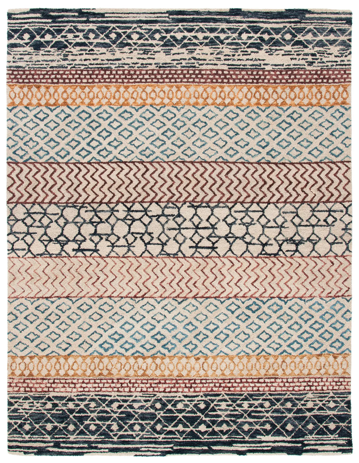 Safavieh Capri 10'-0" x 14'-0" Rug in Ivory / Charcoal