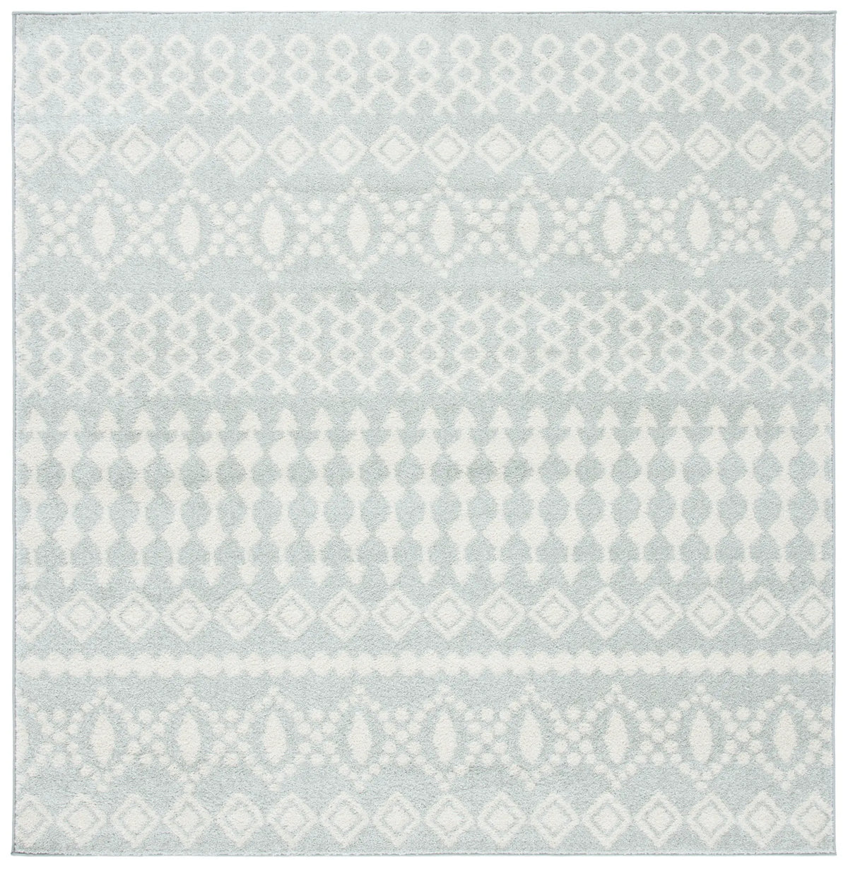 Safavieh Tulum 6'-7" x 6'-7" Rug in Light Grey / Ivory