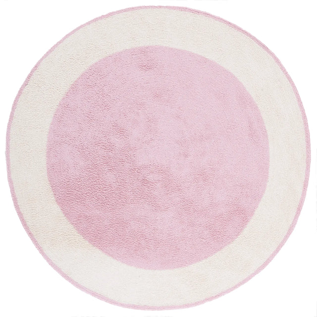 Safavieh Easy Care 5'-0" x 5'-0" Rug in Ivory / Pink