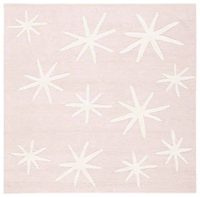 Safavieh Safavieh Kids 5'-0" x 5'-0" Rug in Pink / Ivory