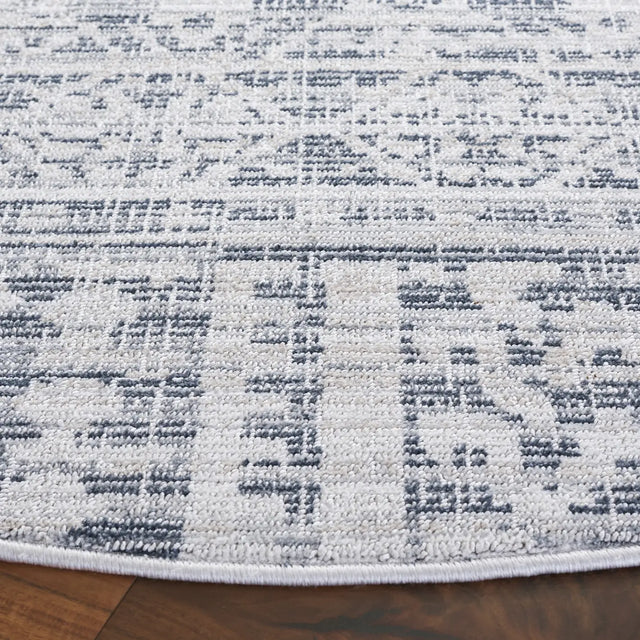 Safavieh Hunter 100 6'-7" x 6'-7" Rug in Ivory Grey / Dark Grey / Beige