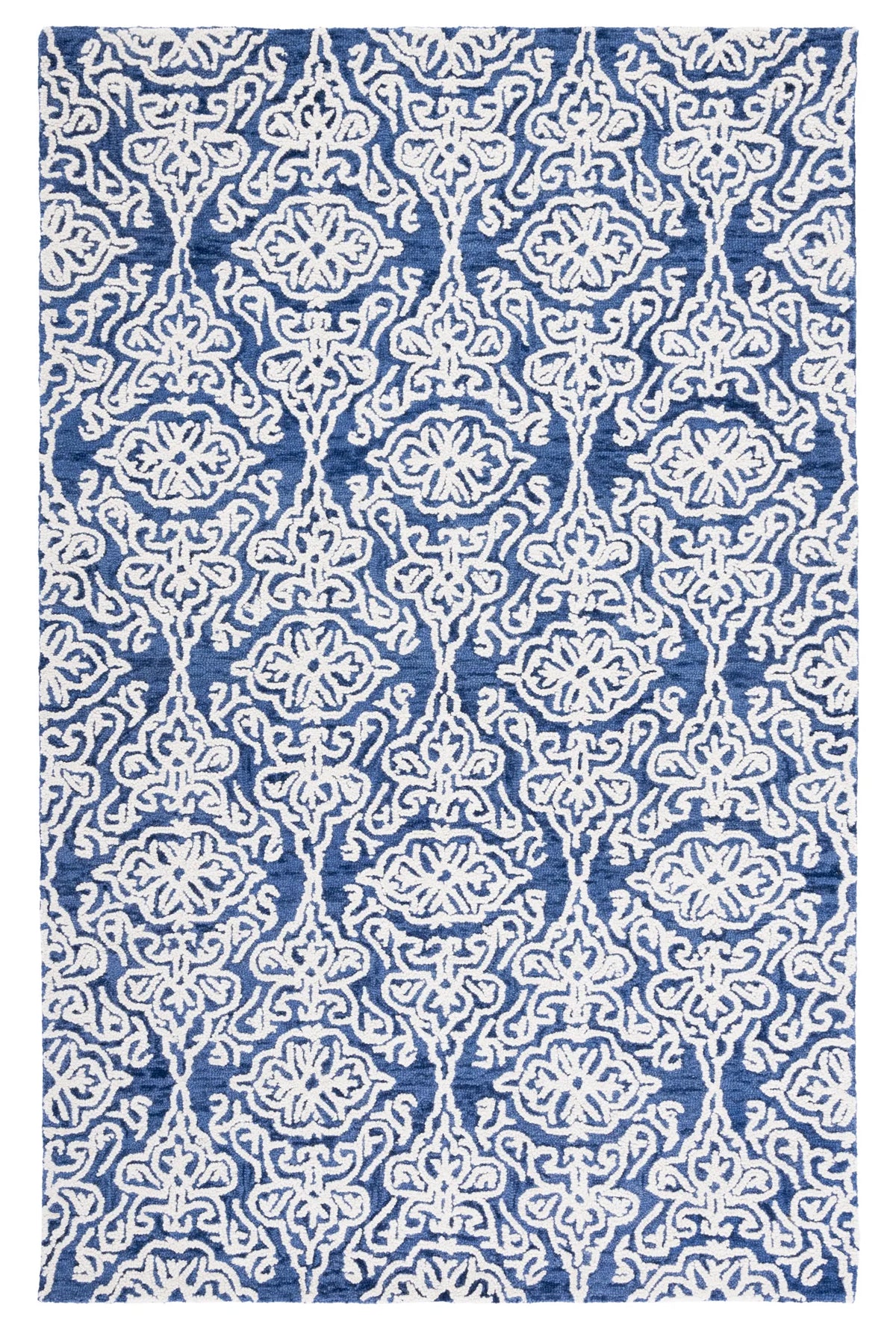 Safavieh Blossom 4'-0" x 6'-0" Rug in Navy / Ivory