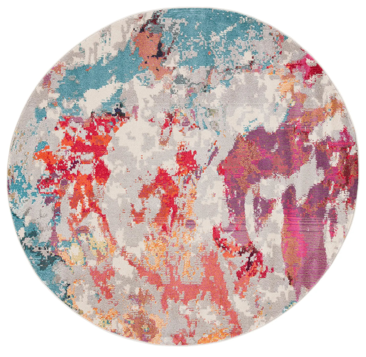 Safavieh Monaco 6'-7" x 6'-7" Rug in Grey / Multi
