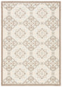 Safavieh Courtyard 4'-0" x 5'-7" Rug in Beige / Dark Beig