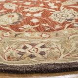 Safavieh Anatolia 6'-0" x 6'-0" Rug in Rust / Green